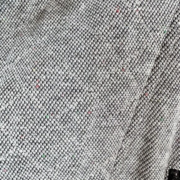 ANTHROPOLOGIE UNDER SKIES Grey Cropped Moto Style Jacket Size Medium - Picture 12 of 12